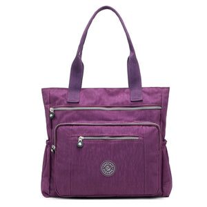 Casual Waterproof Purple Handbag